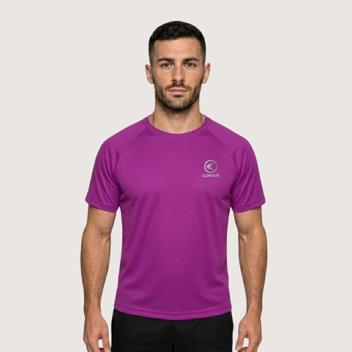 Remera Técnica Chitah Violeta | Running y Gym Dry Fit | Corvus