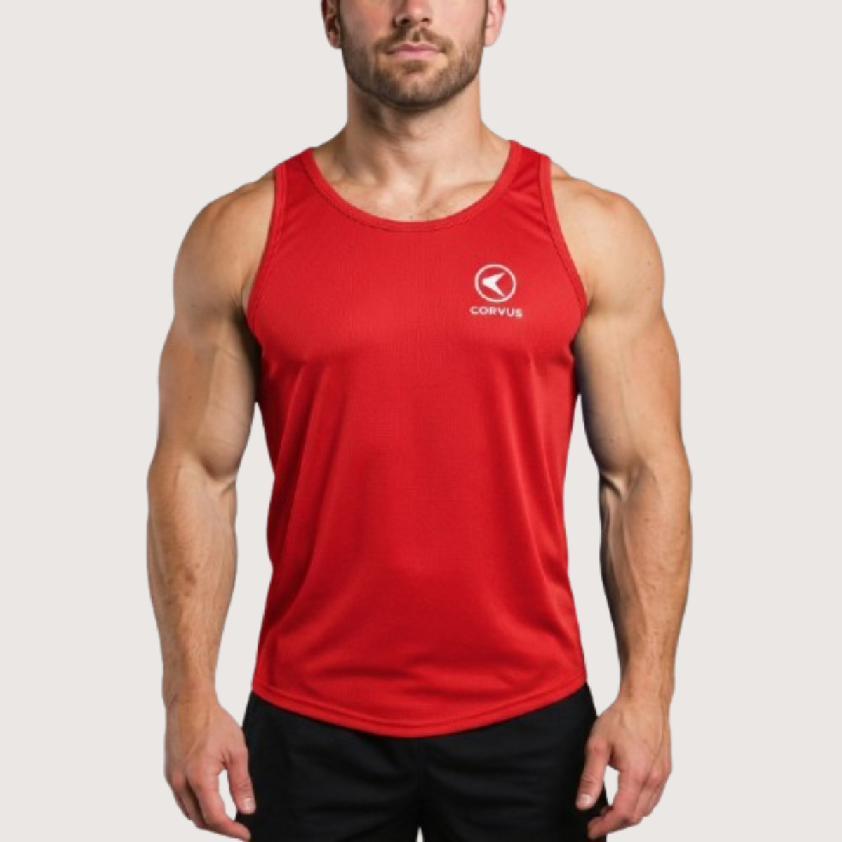 Musculosa force dry rojo