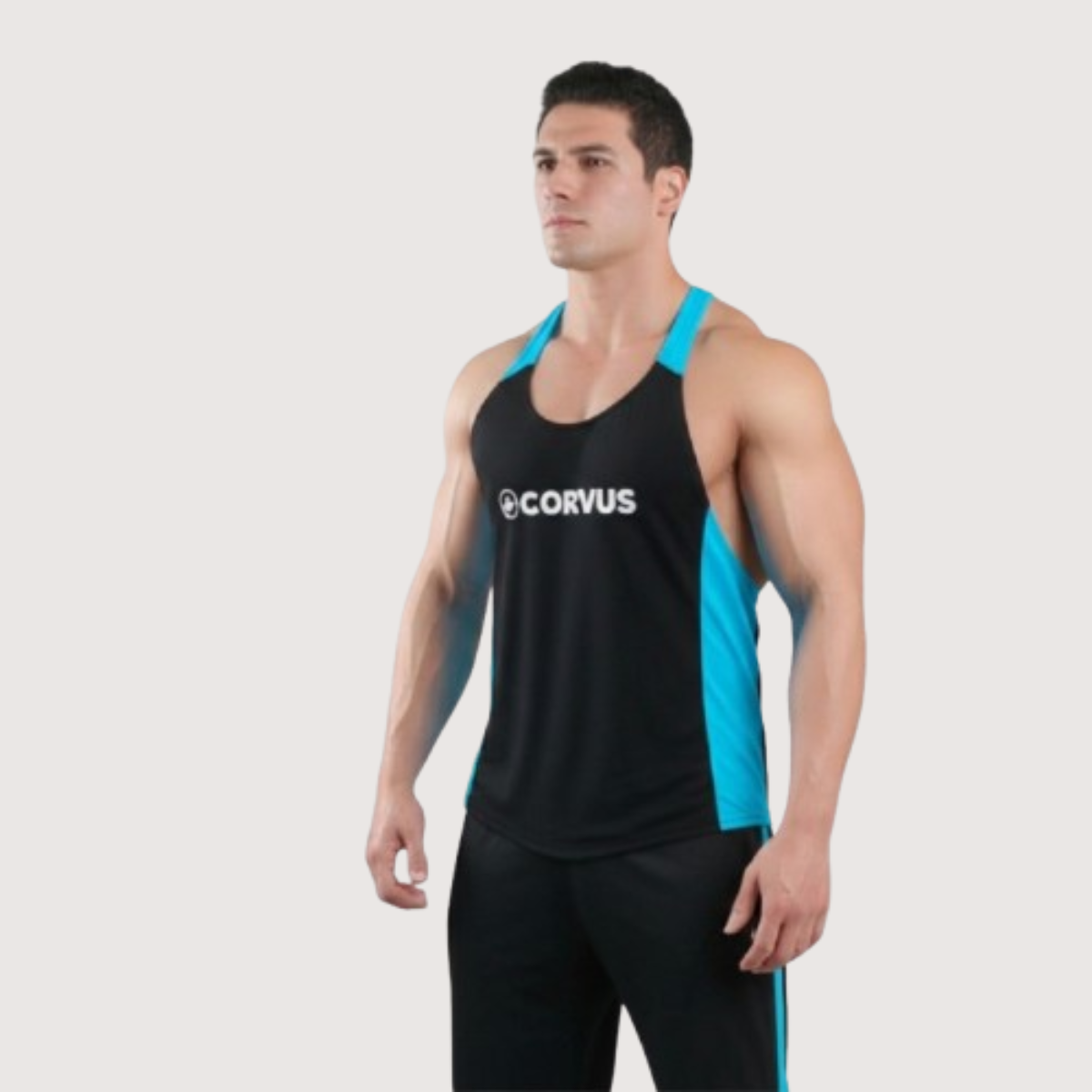 Musculosa Olímpica Genesis Cian | Gimnasio y Culturismo | Corvus