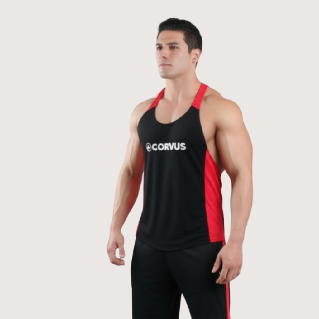 Musculosa Olímpica Genesis Rojo | Gimnasio y Culturismo | Corvus