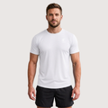 Remera Técnica Hombre Maratón Blanco | Running & Gym | Corvus
