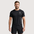 Remera Técnica Hombre Maratón Negro | Running & Gym | Corvus