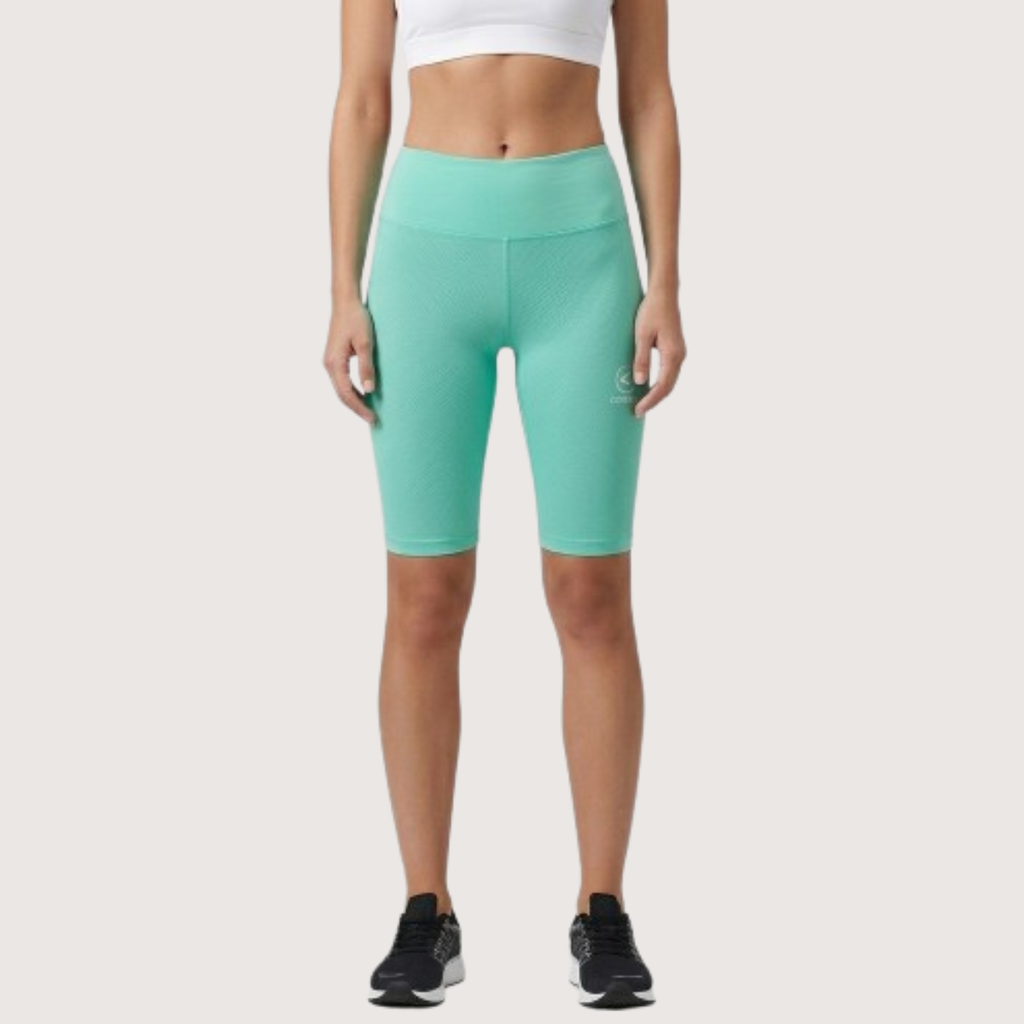 Calza tipo biker modena tiro alto aqua