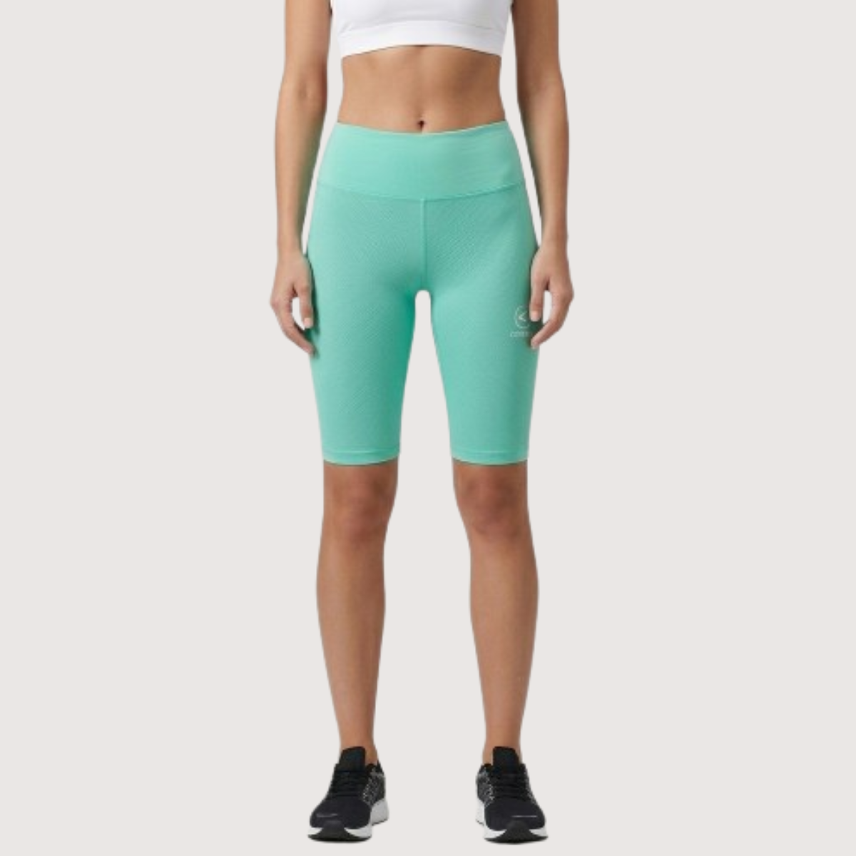 Calza tipo biker modena tiro alto aqua