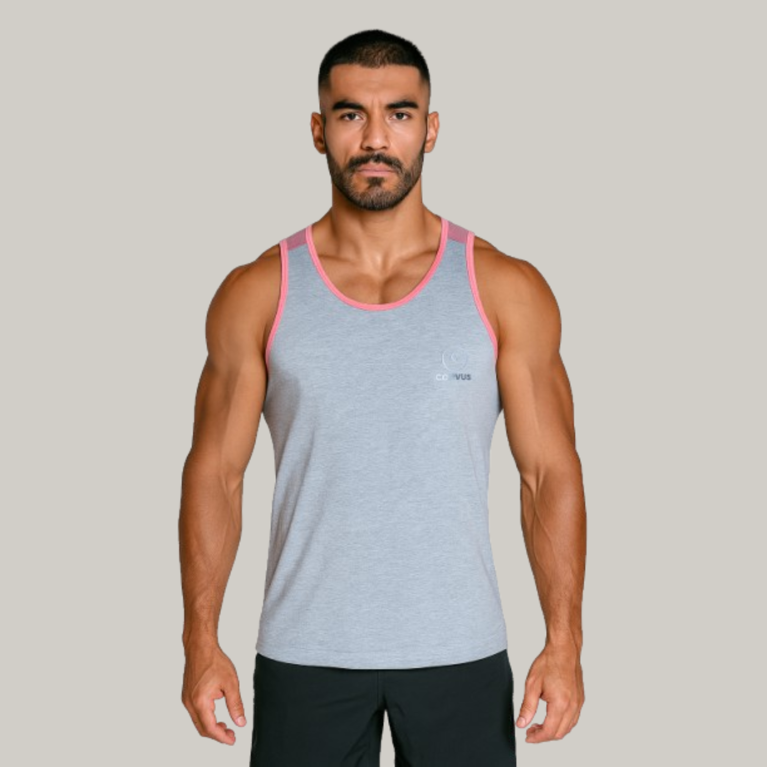 Remera force algodón Gris