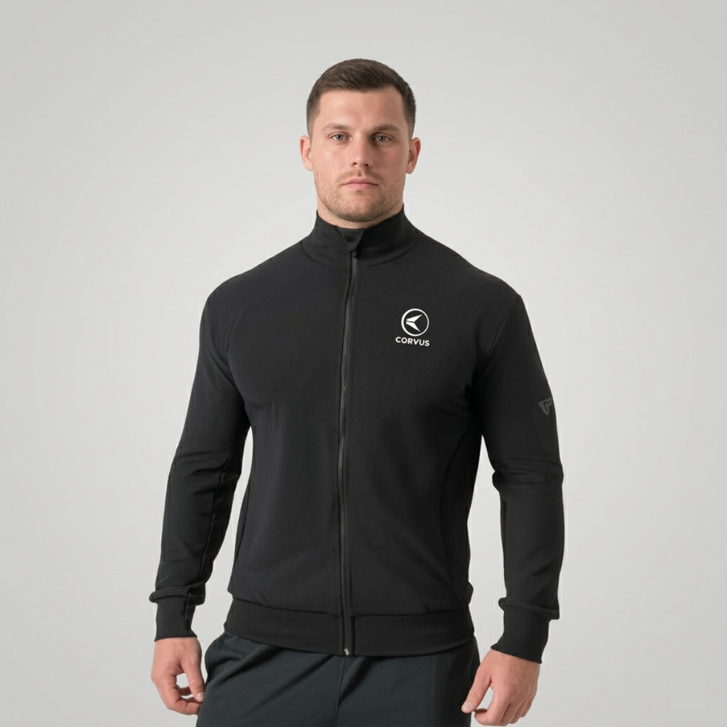 Campera Térmica Nativo Negro | Running, Trail y Uso Urbano | Corvus