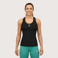 Musculosa Deportiva Sao Negro | Running y Gym | Corvus