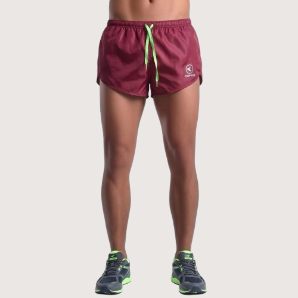 Short con suspensor Shortrun bordeaux hombre