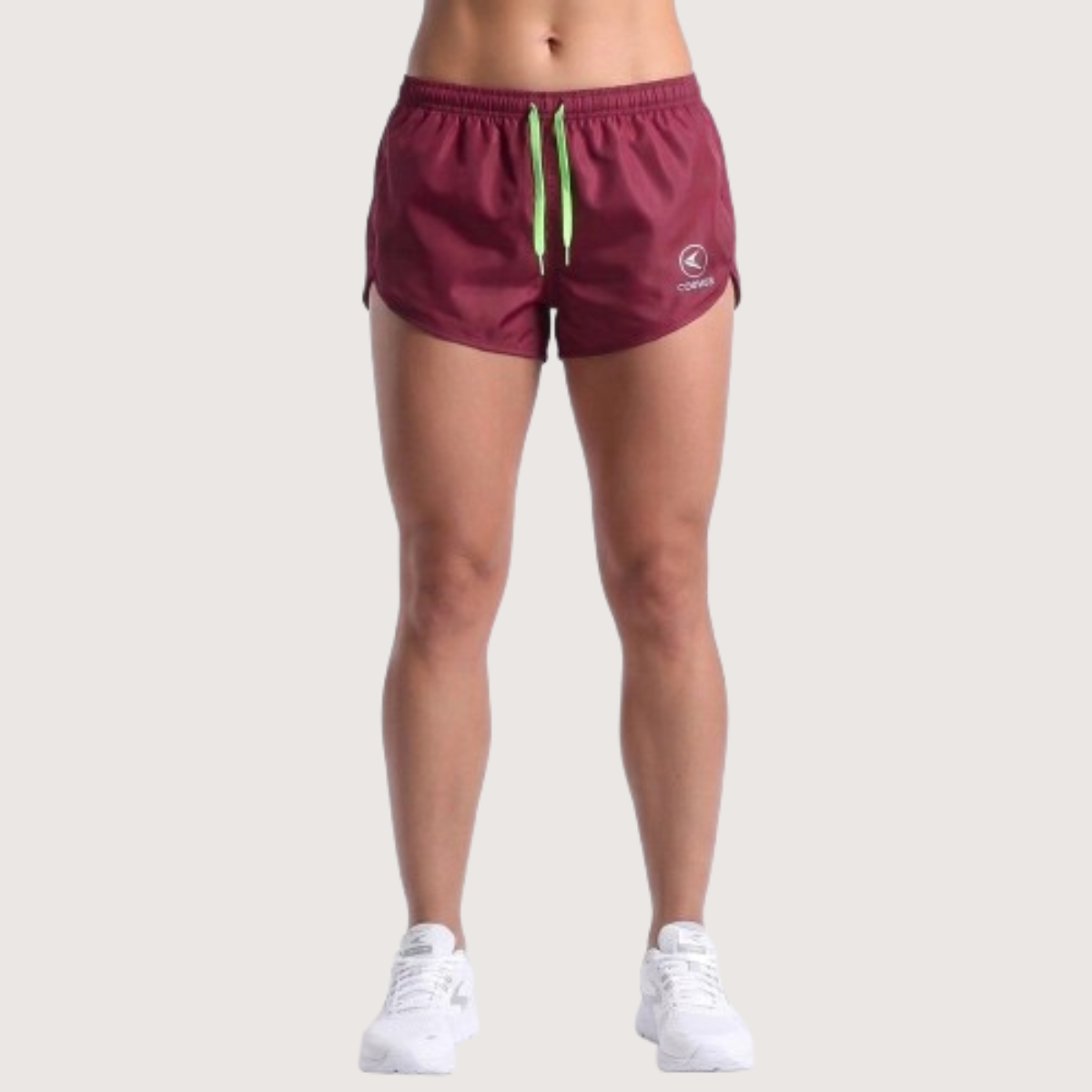 Short con suspensor Shortrun bordeaux mujer