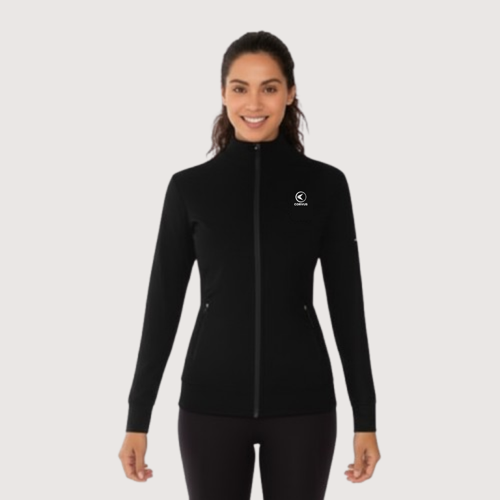 Campera Térmica Therma Negro | Running, Trail y Uso Urbano | Corvus