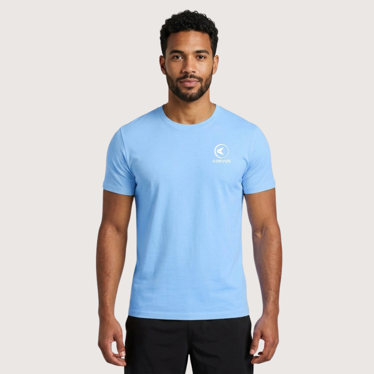Remera Técnica Hombre Velocita Celeste | Running & Gym | Corvus