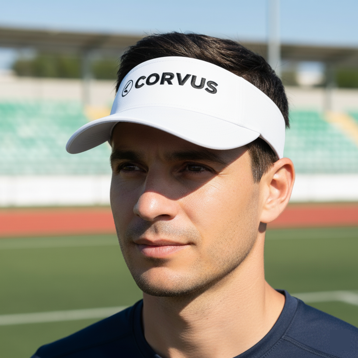 Visera deportiva stelle blanco