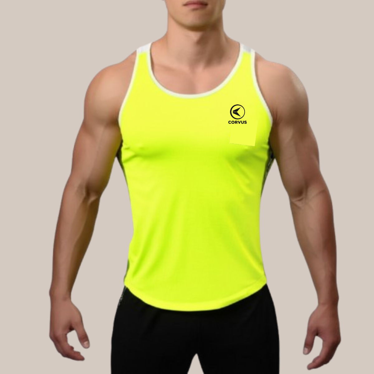 Musculosa force algodón limón