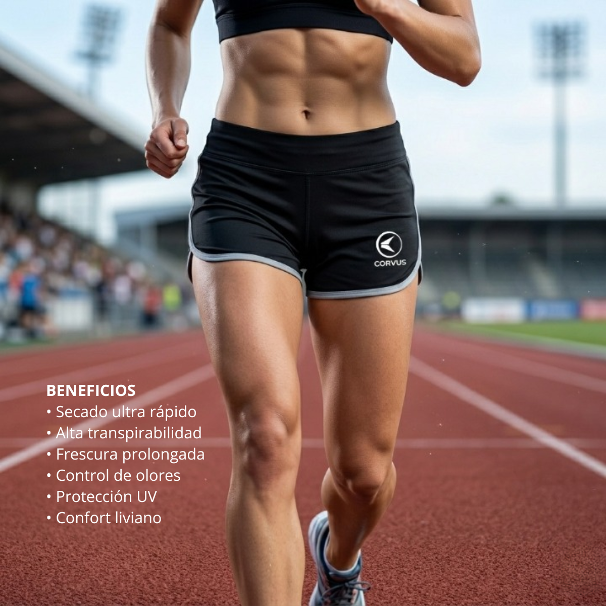 Short Running Afrodita Negro