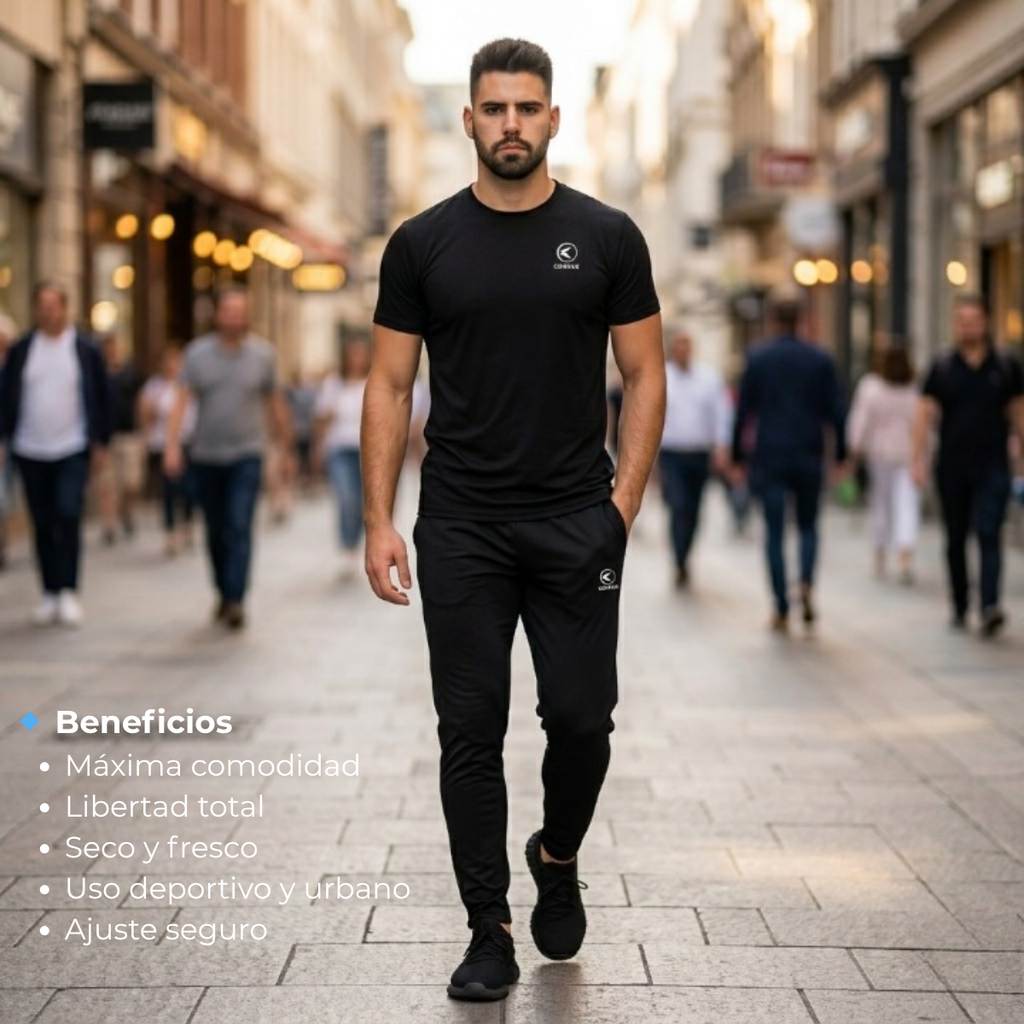 Pantalon largo inca negro