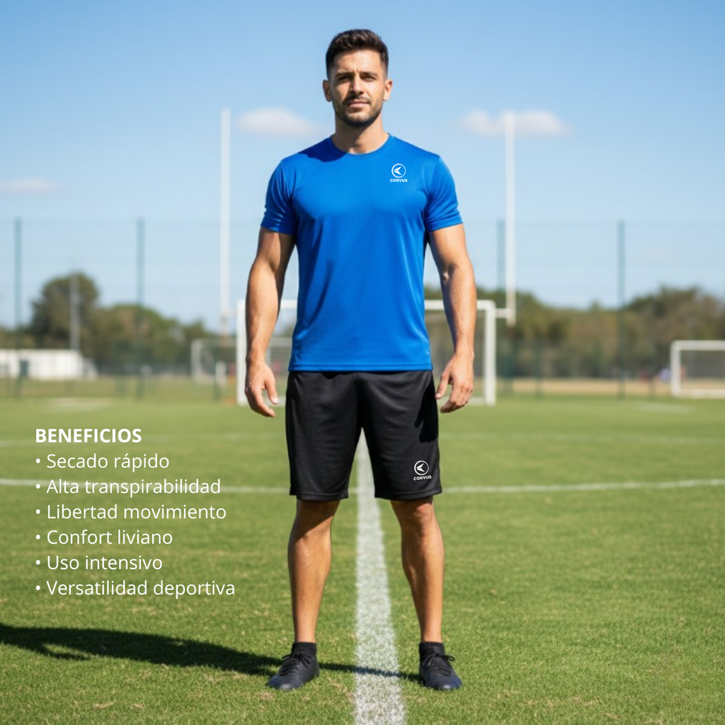 Bermuda Fútbol Box Negro