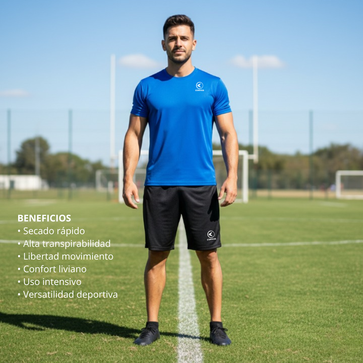 Bermuda Fútbol Box Negro