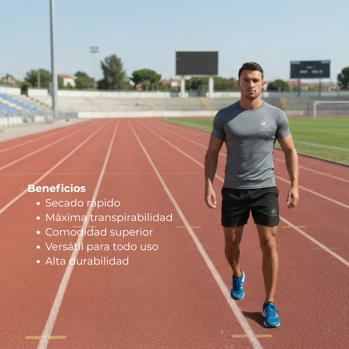 Remera Técnica Hombre Maratón Rojo | Running & Gym | Corvus