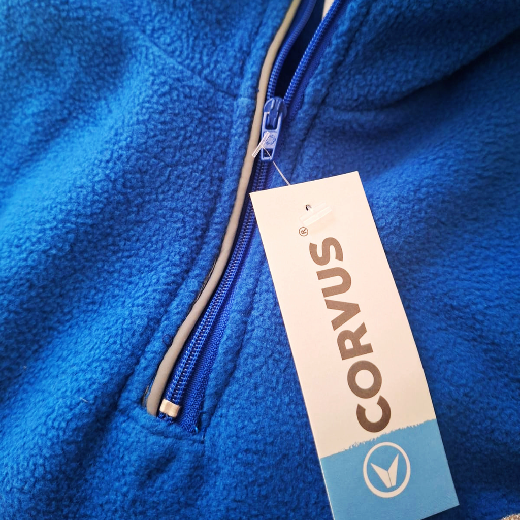 Buzo Polar Fusión Azul | Running y Entrenamiento | Corvus