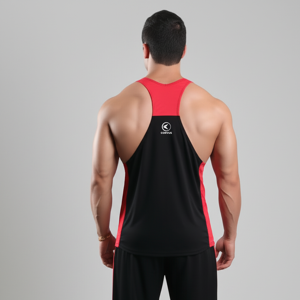 Musculosa Olímpica Genesis Rojo | Gimnasio y Culturismo | Corvus
