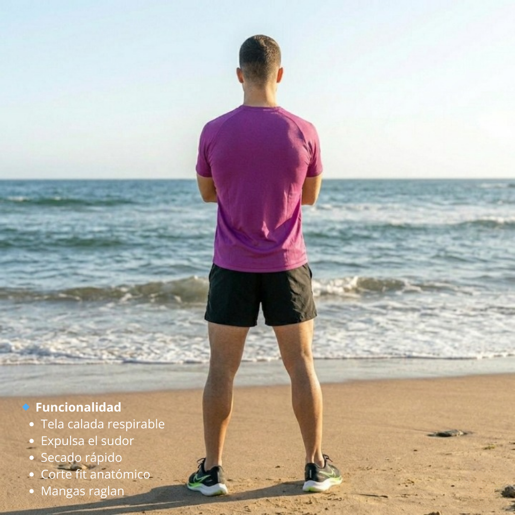 Remera Técnica Chitah Amarillo | Running y Gym Dry Fit | Corvus