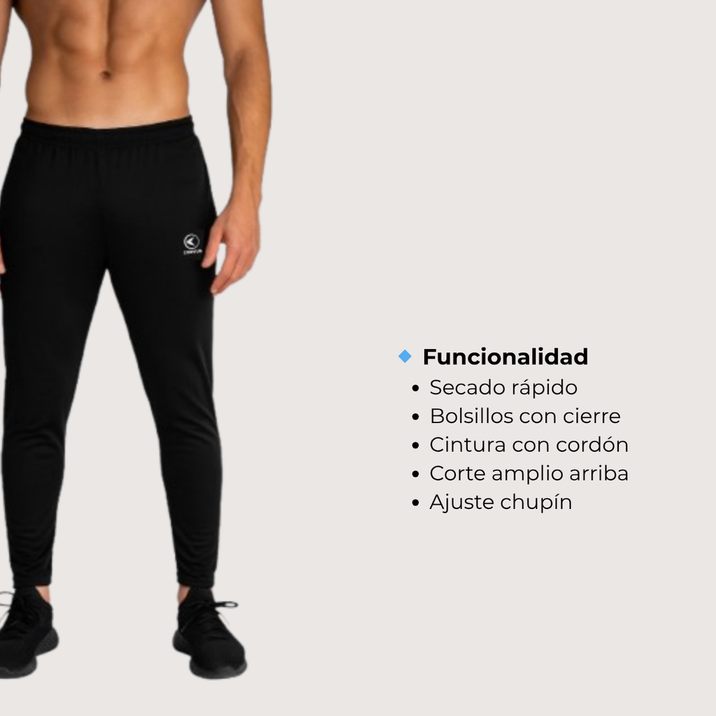 Pantalon largo inca negro