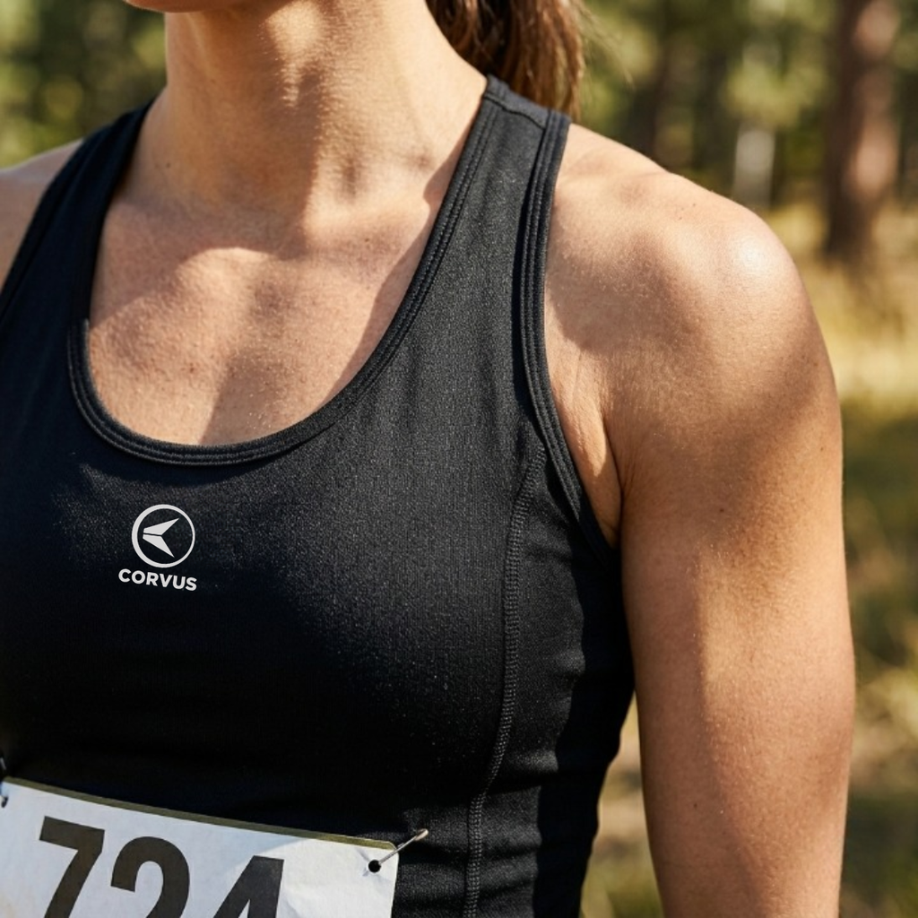 Musculosa Deportiva Sao Fucsia | Running y Gym | Corvus