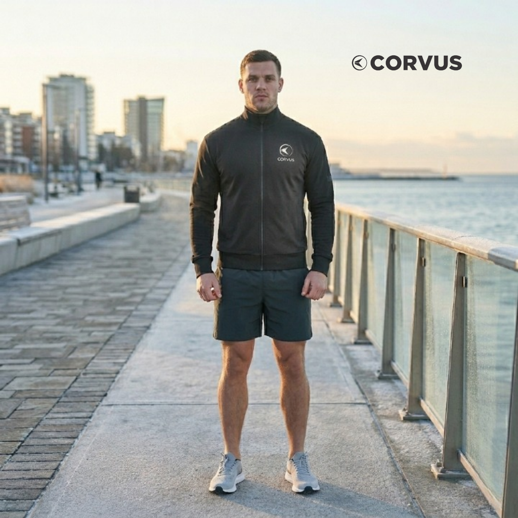 Campera Térmica Nativo Negro | Running, Trail y Uso Urbano | Corvus