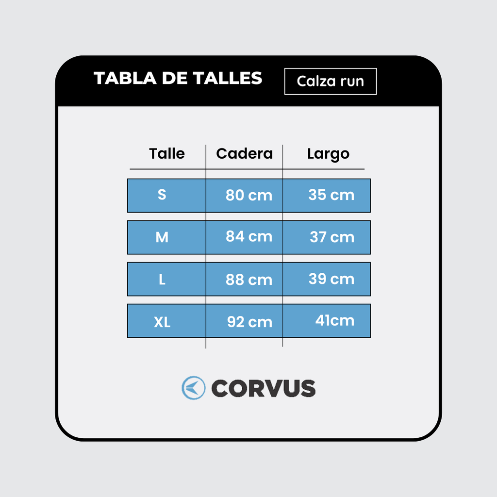 Calza Biker Omega Negro | Running y Gym con Bolsillos | Corvus