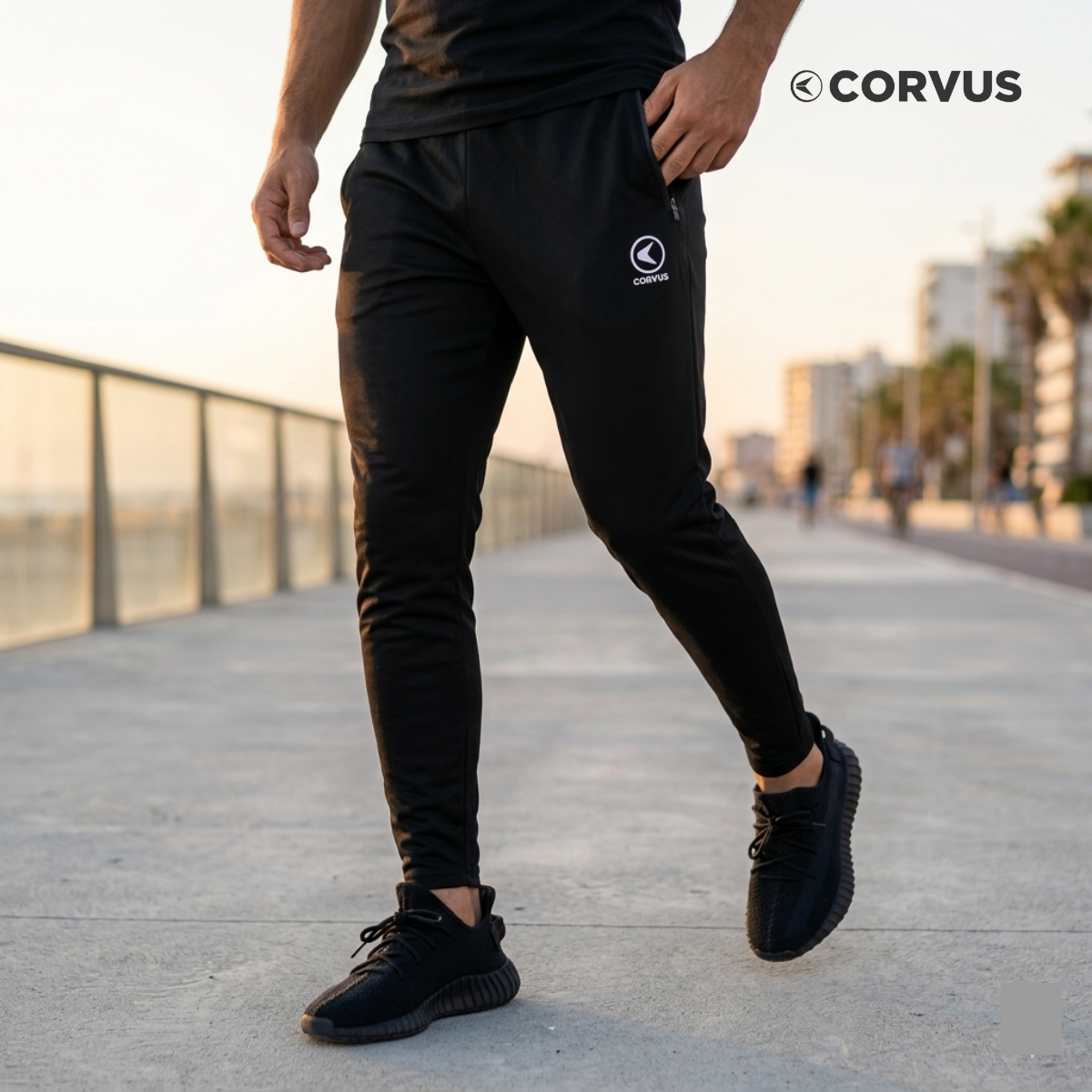 Pantalon largo inca negro