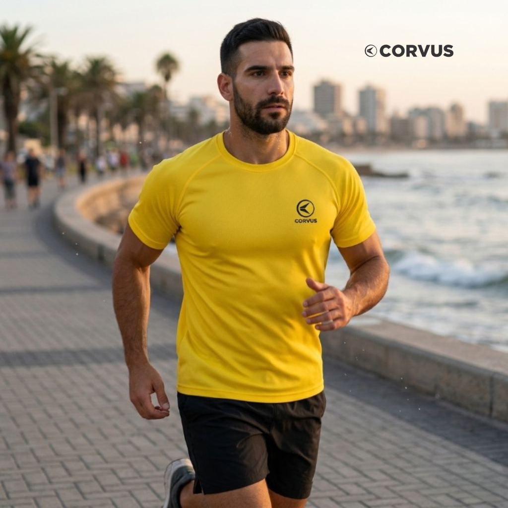 Remera Técnica Chitah Violeta | Running y Gym Dry Fit | Corvus