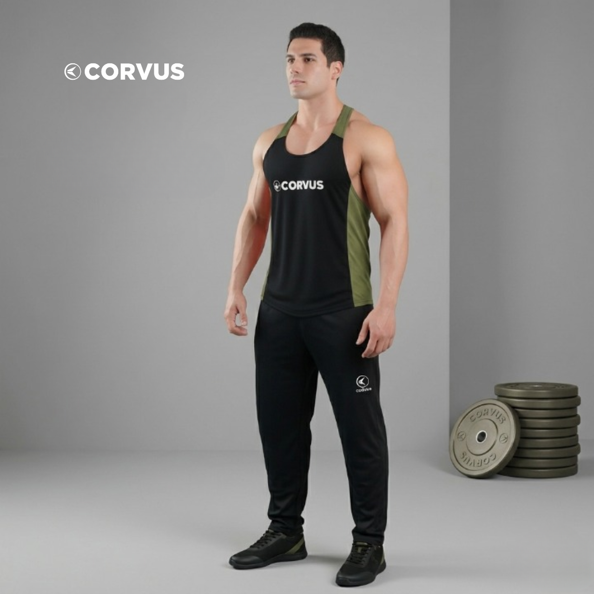 Musculosa Olímpica Genesis Rojo | Gimnasio y Culturismo | Corvus