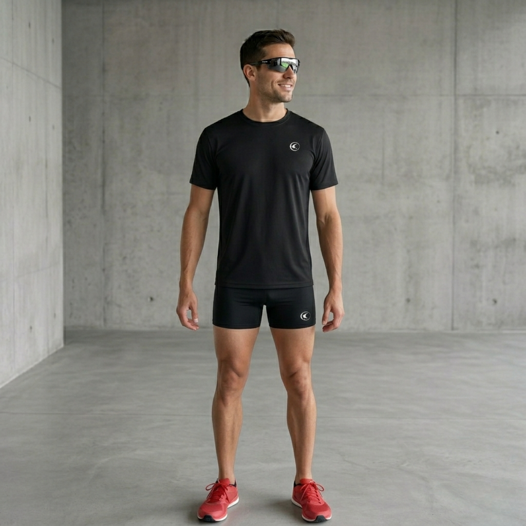 Remera Técnica Hombre Maratón Rojo | Running & Gym | Corvus