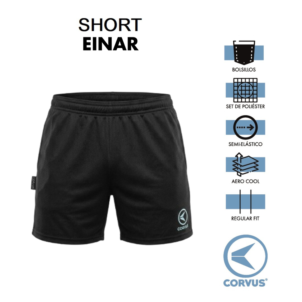 Short tenis running Einar Negro