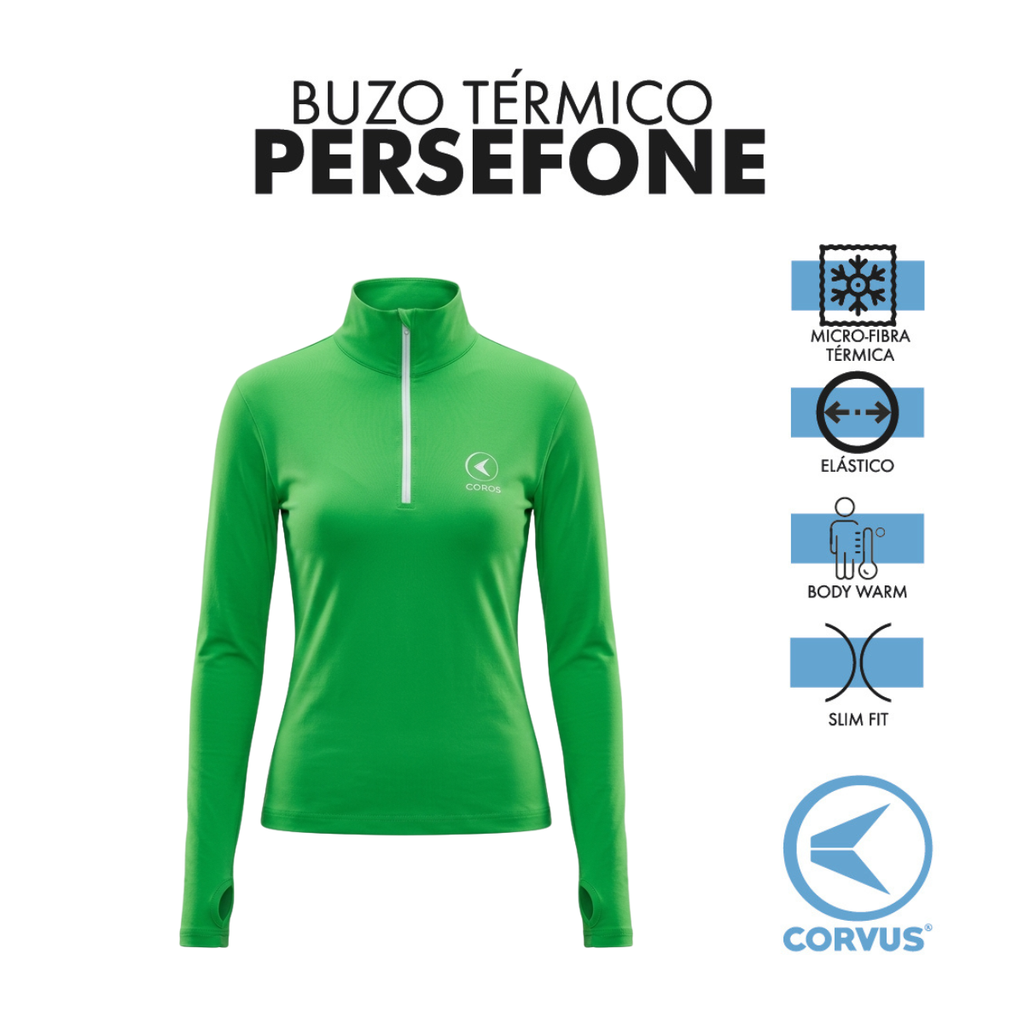 Buzo Térmico Perséfone Limón | Running y Outdoor Mujer | Corvus