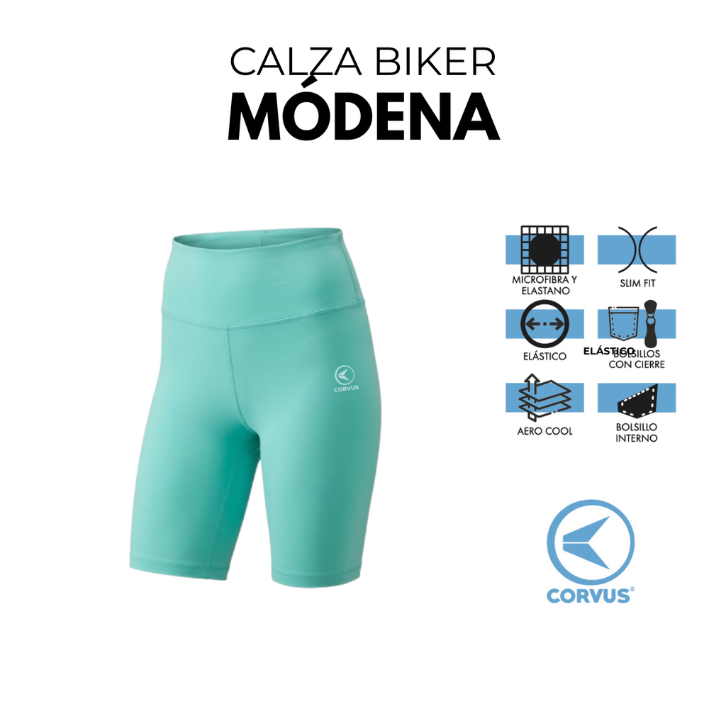 Calza tipo biker modena tiro alto patito